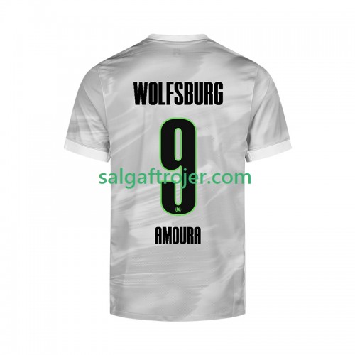 VfL Wolfsburg Mohamed Amoura 9 Fodboldtrøjer Udebanesæt 2025/26 Kort ærmer VfL Wolfsburg Mohamed Amoura 9 Fodboldtrøjer Udebanesæt 2025/26 Kort ærmer